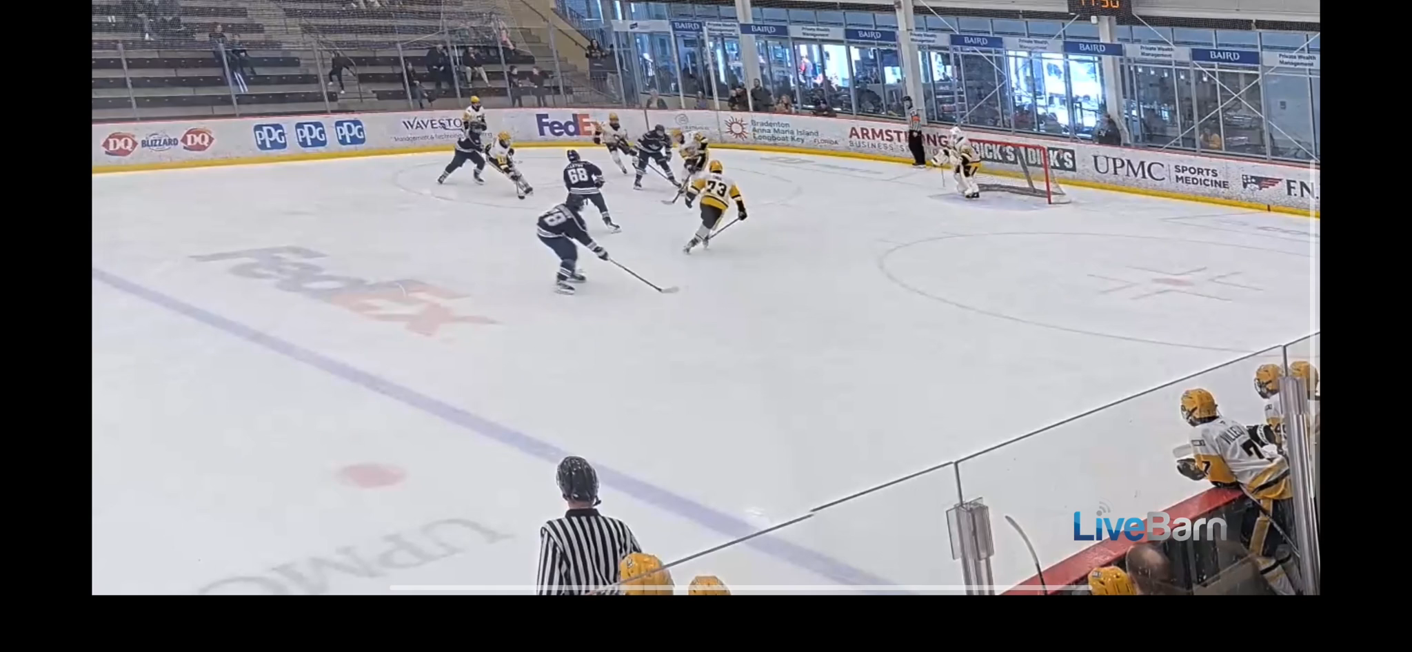 Maxim Sikachev's Impactful Hit vs. Pittsburgh Penguins Elite