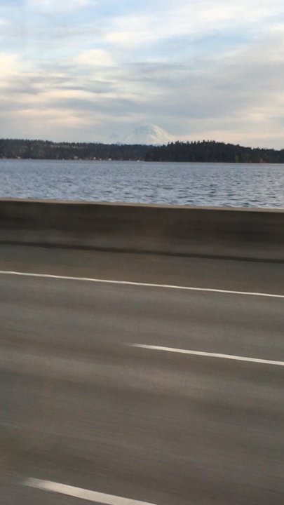 I-90 Floating Bridge - View of Mount Rainier - Landmarks & Historical Buildings Near Me - Seattle, Washington