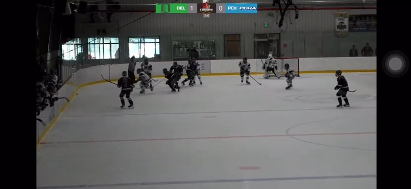 Samuel Hioe Delivers a Massive Hit | Delta Hockey Academy U17 AAA
