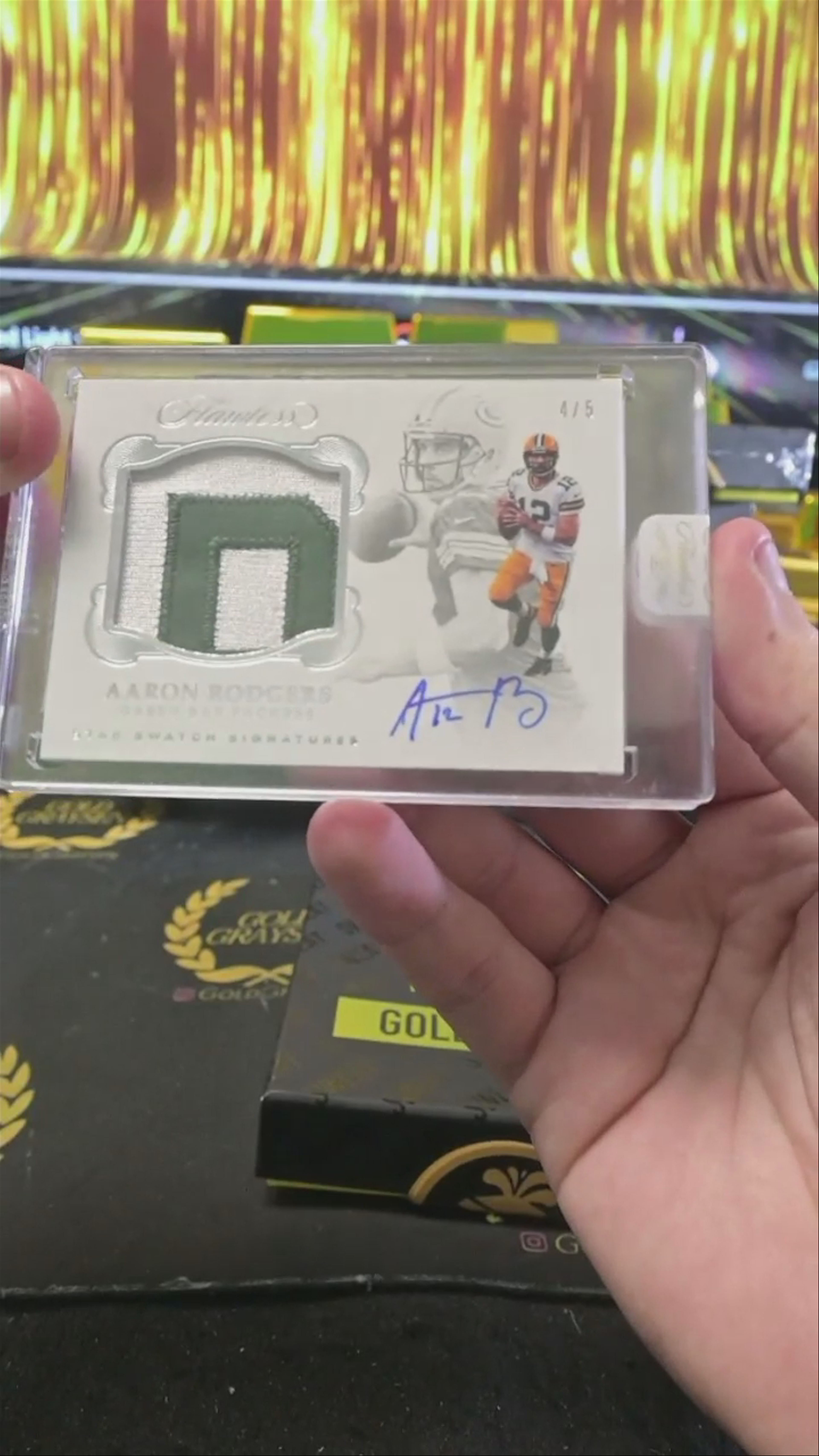 2022 Flawless Aaron Rodgers 4/5 Patch Auto