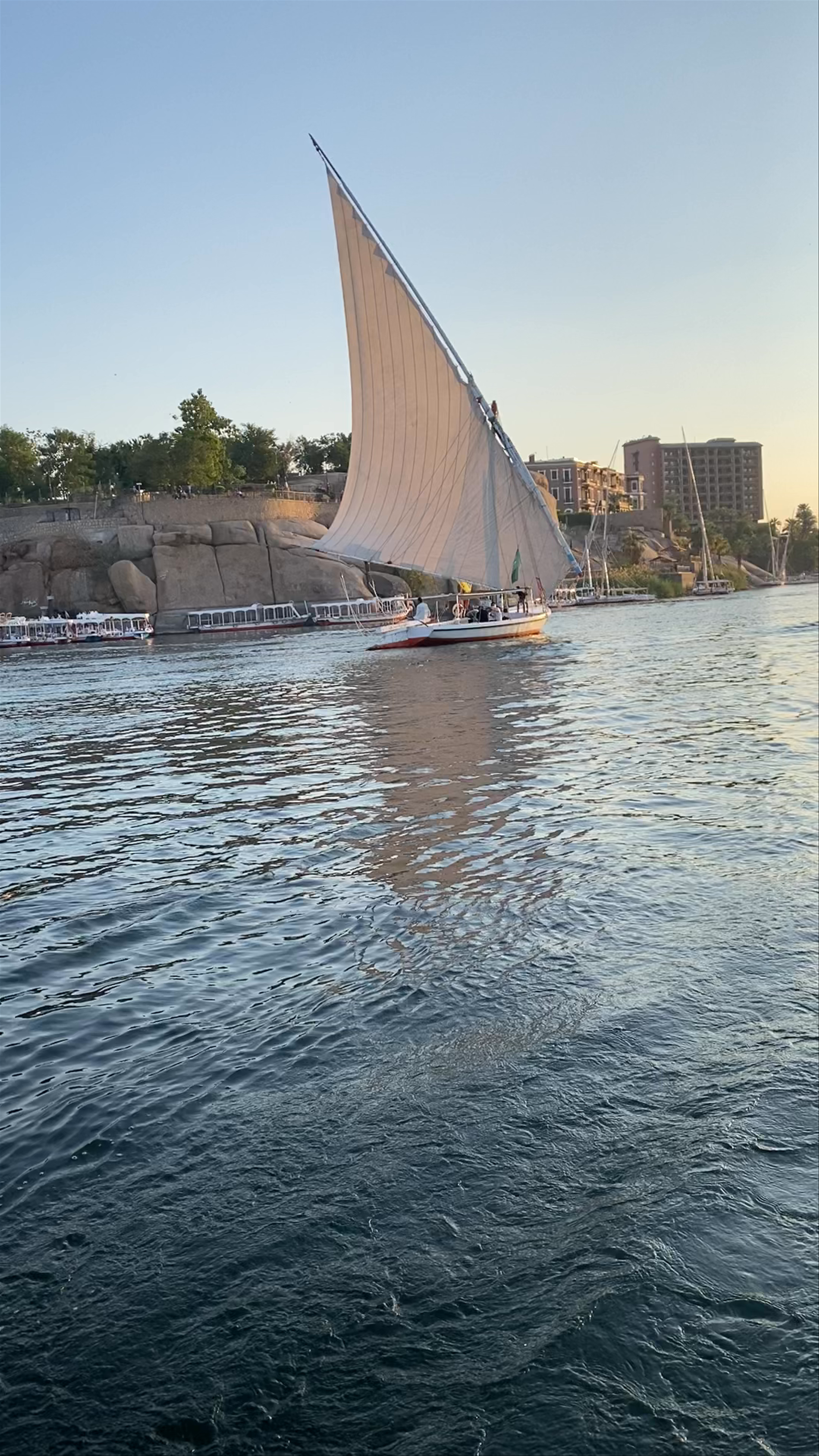 Sailing the Nile at Sunset on Elephantine Island, Aswan