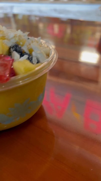 Playa Bowls - Delicious Mucho Mango with added strawberries.  Fruit flavors very delicious - Fruits & Veggies Near Me - Madison, Alabama