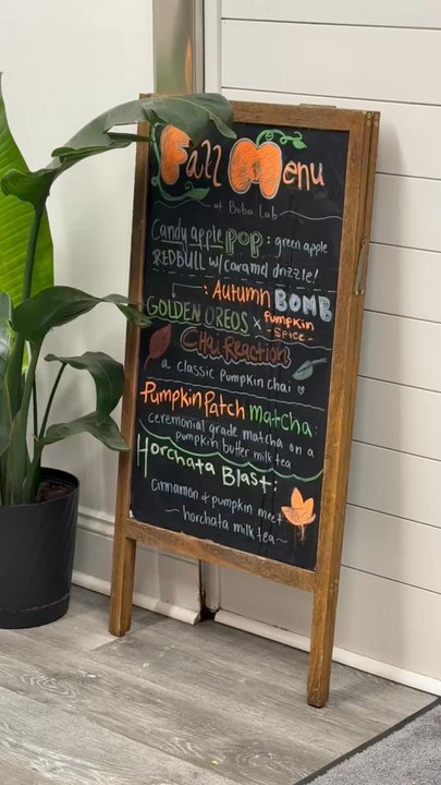 Boba Lab - Fall menu - Bubble Tea Near Me - Wenatchee, Washington