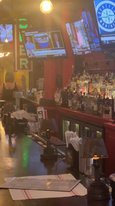 Grease Burger Beer and Whiskey Bar - This is a panoramic view of the bar in Grease. - Burgers Near Me - West Palm Beach, Florida