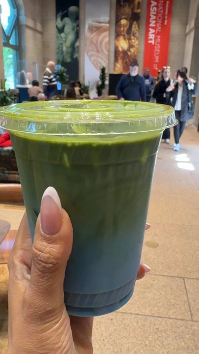 Moongate Cafe - Blue Moon matcha latte - Asian Fusion Near Me - Washington, DC, District of Columbia