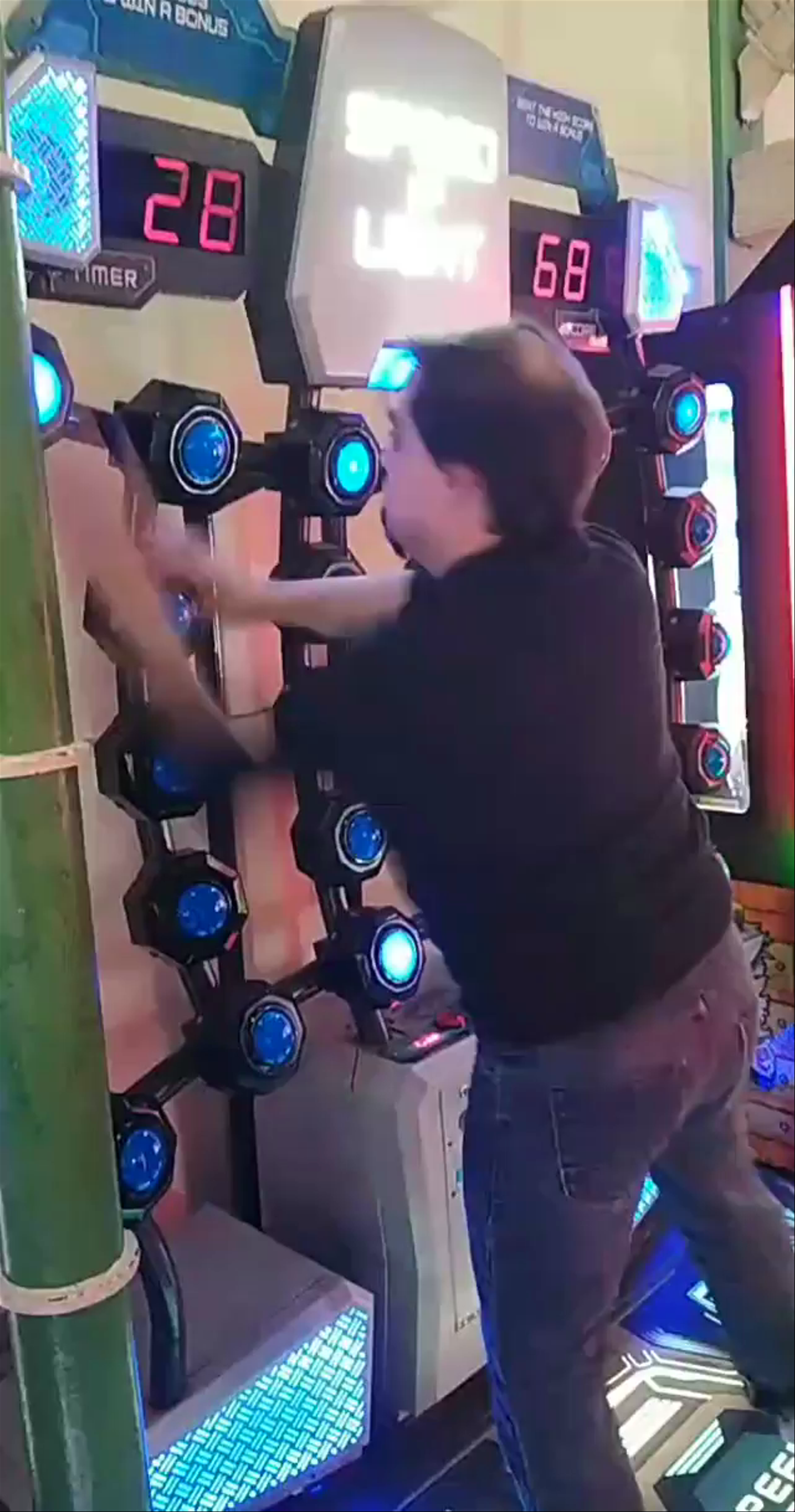Brighton Pier Arcade: High-Energy Speed of Light Game Fun
