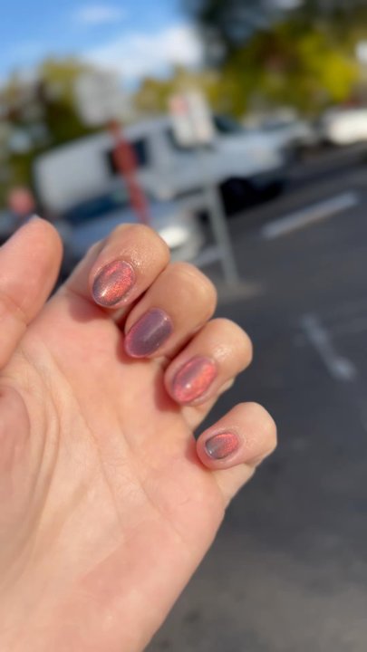 Deja Vu Nail Spa - Cat eye hard gel nails with extensions! - Nail Salons Near Me - Sebastopol, California