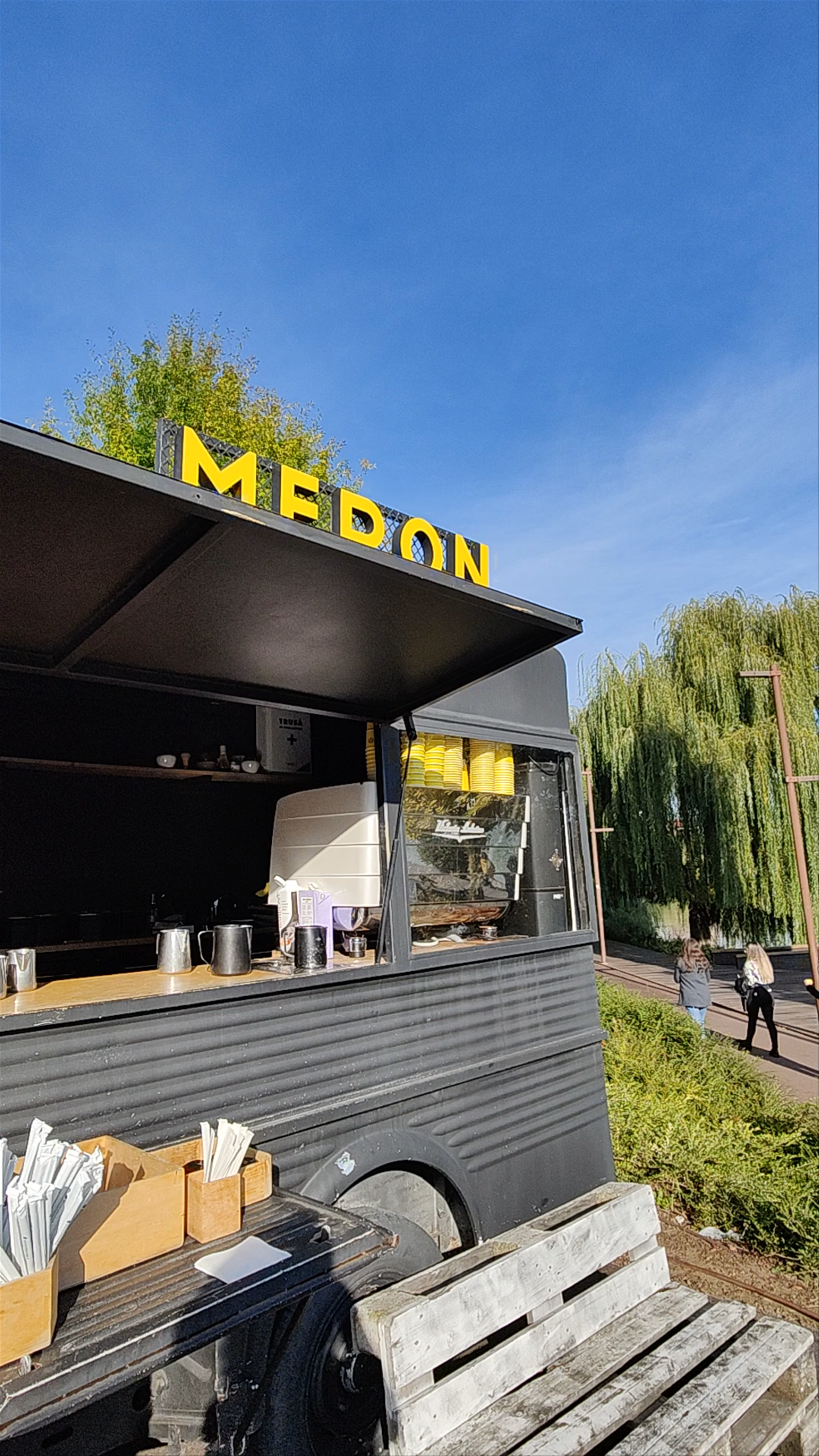 Sunny Riverside Coffee Break at Meron Iulius Van in Cluj-Napoca