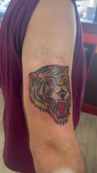 1st Amendment Tattoo - Tiger tattoo by David - Tattoo Near Me - Simi Valley, California