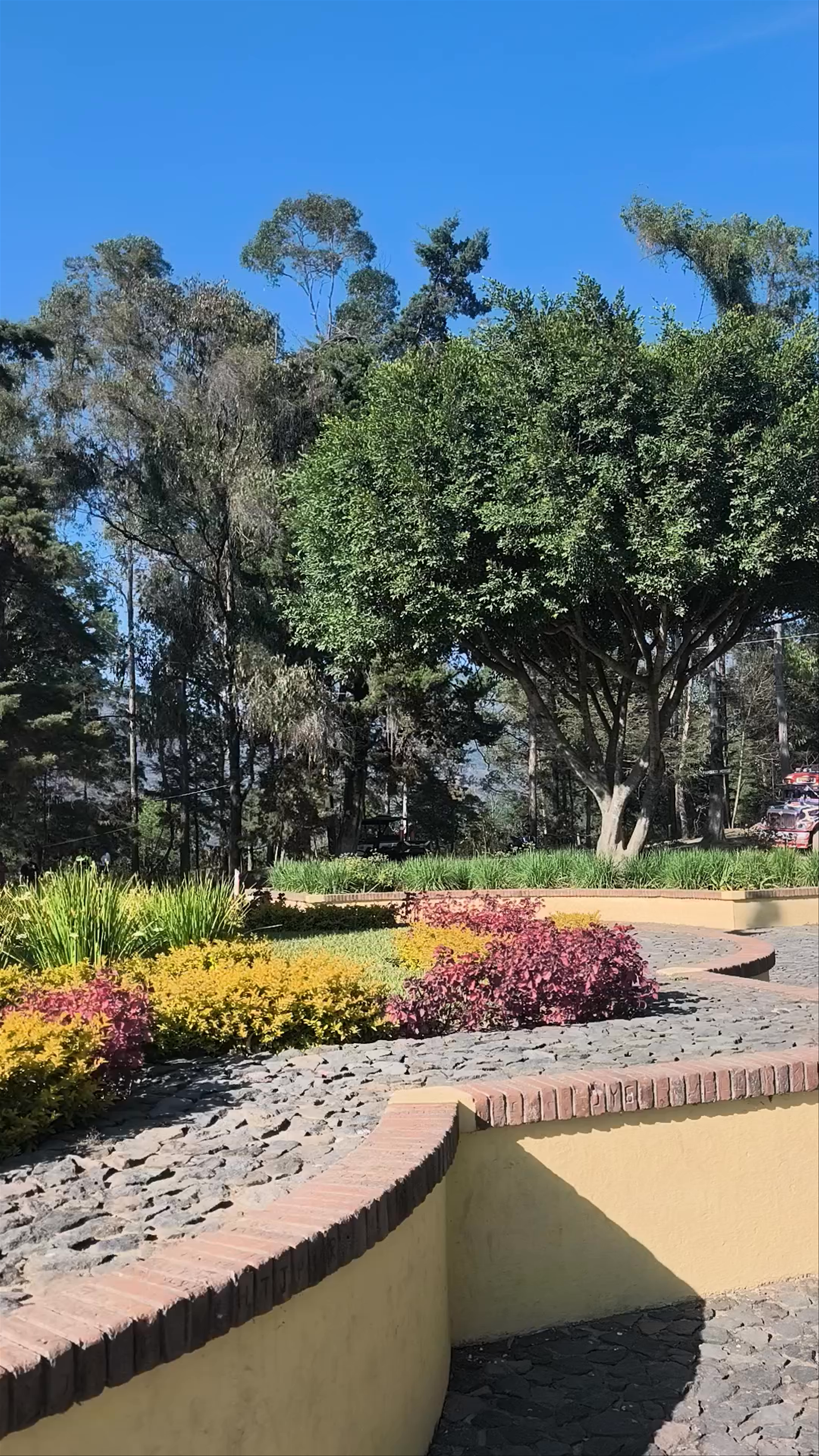 Peaceful Garden and Historic Monument in Antigua Guatemala