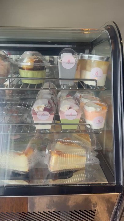 Cafe Hana - More desserts followed by a cute water & utensils station :) - Coffee & Tea Near Me - Irving, Texas