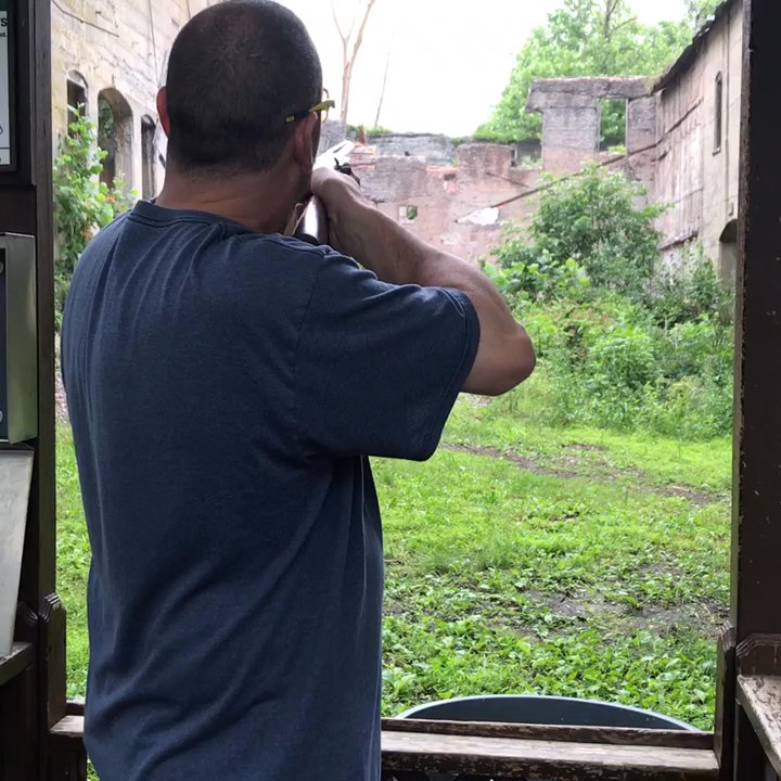 Lehigh Valley Sporting Clays - 1st bird high left towards me& 2nd low to high away - Gun/Rifle Ranges Near Me - Coplay, Pennsylvania