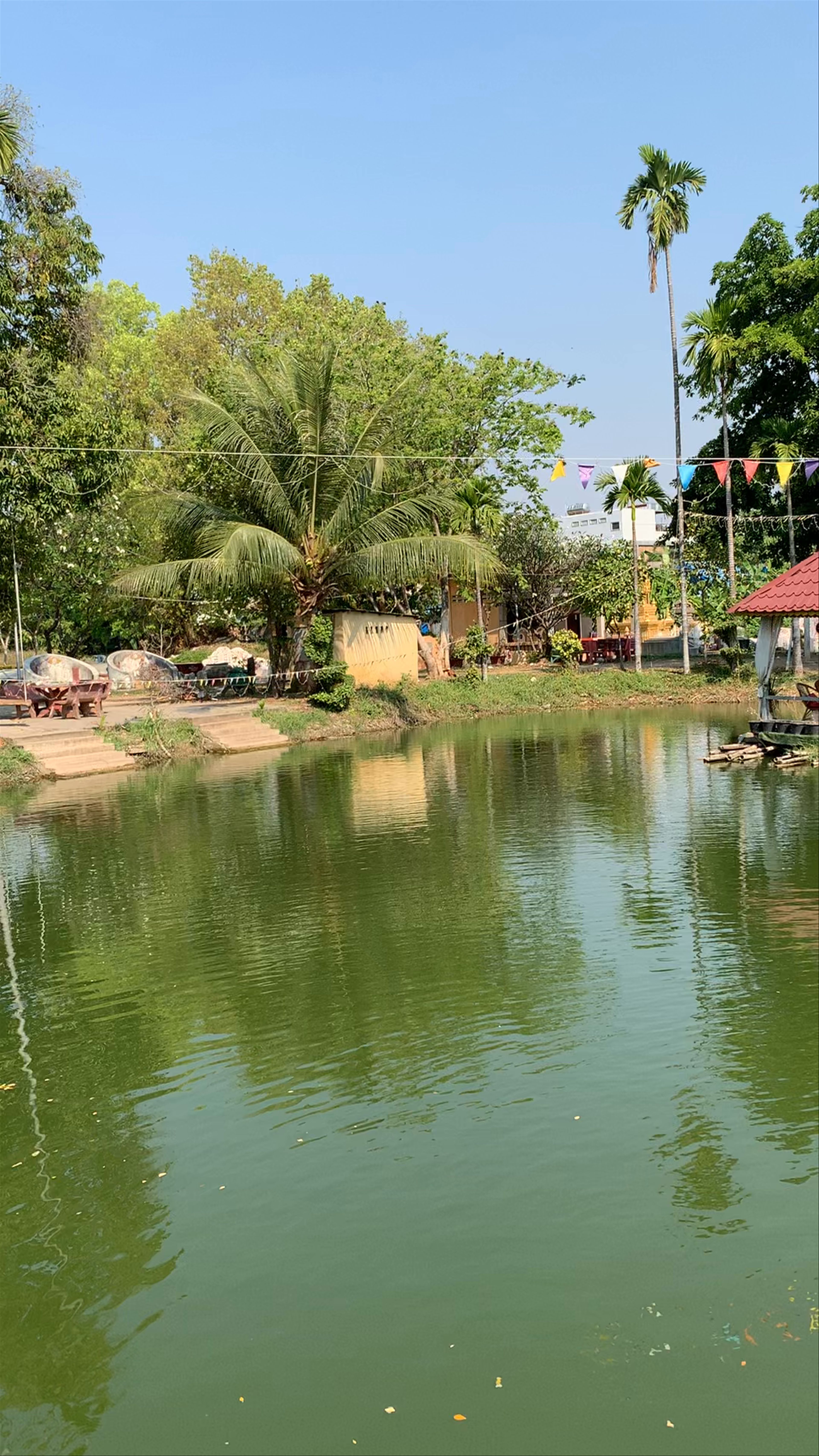 Peaceful Waters at Wat Kandal, Battambang