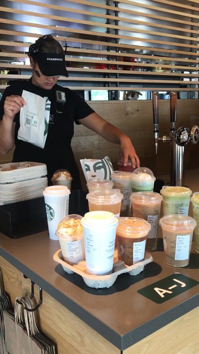 Starbucks - Tatiana,Mgr So Happy 4 Her And Her Great Staff Thumbs Up & Hearts 2 Starbucks - Coffee & Tea Near Me - Vero Beach, Florida