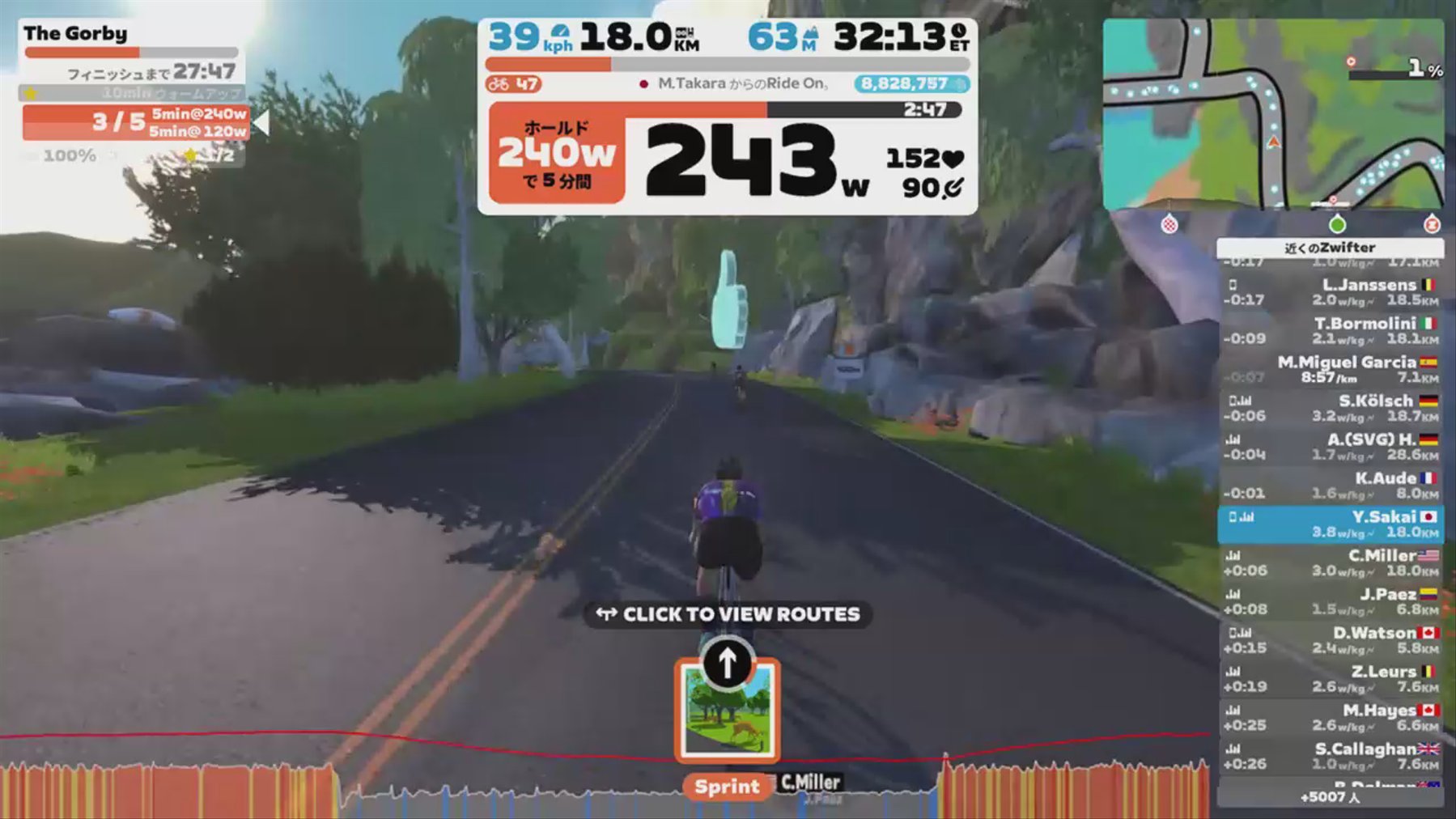 Zwift - The Gorby in Watopia