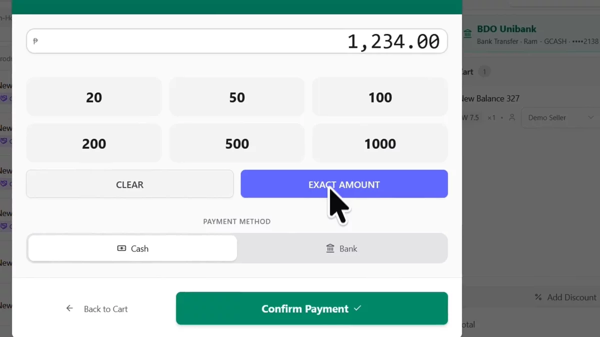 Your dedicated POS in-store or online with sales history