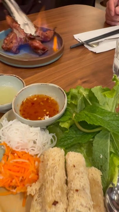 Le Soleil - Quail and egg rolls - Vietnamese Near Me - San Francisco, California