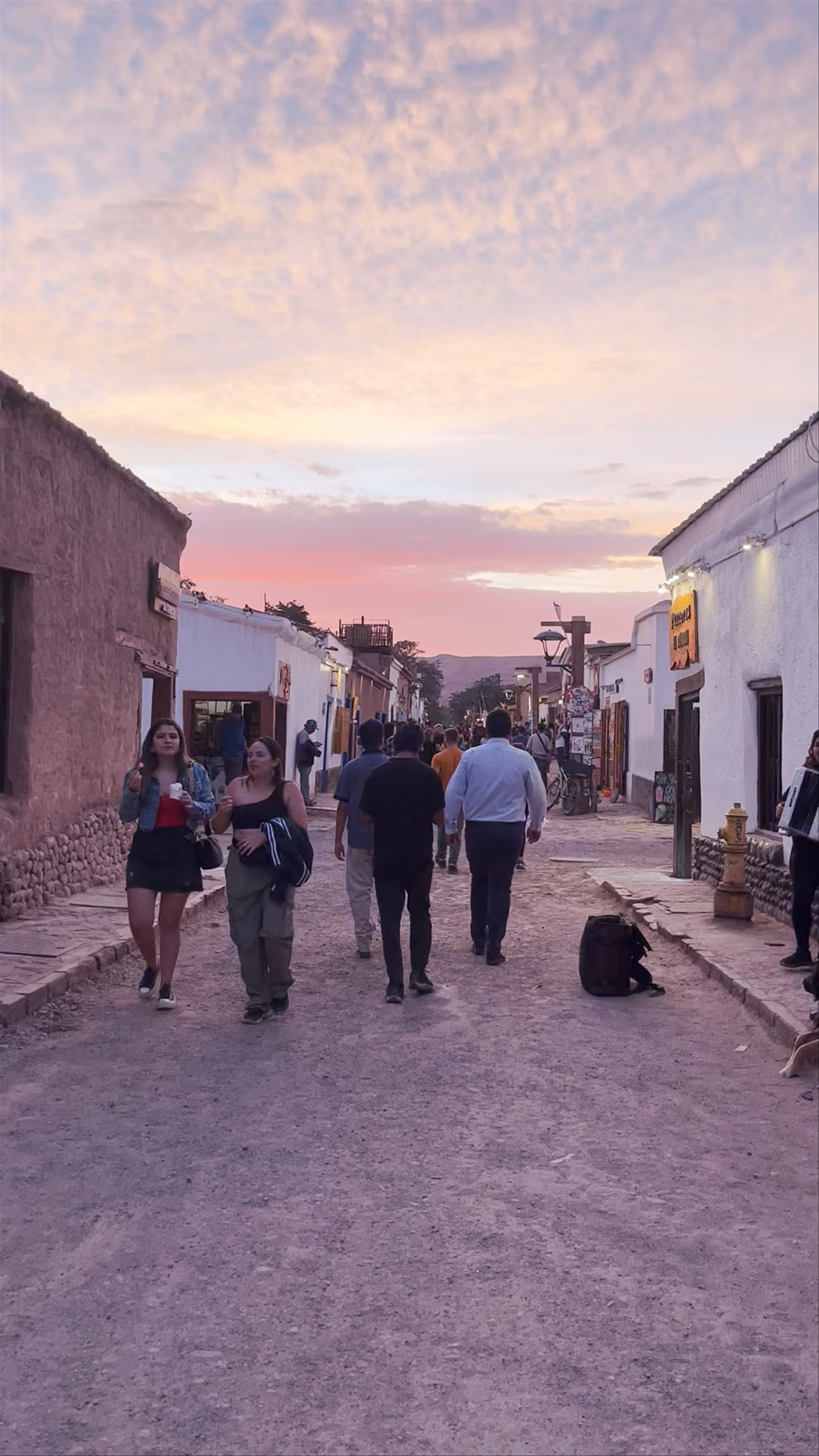Sunset Stroll through San Pedro de Atacama's Historic Centro