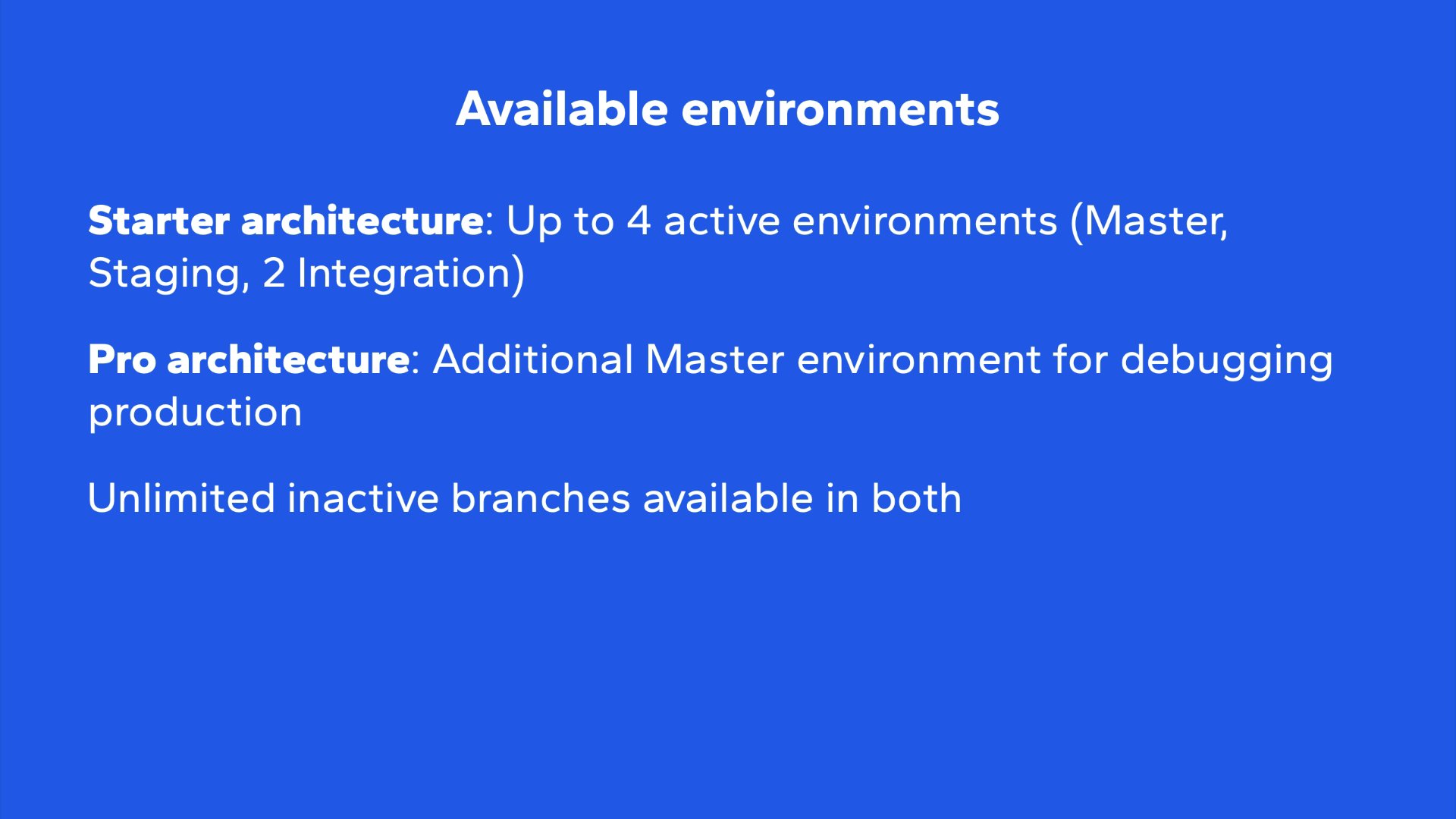 Deployment environments, purposes and resources in Adobe Commerce Cloud