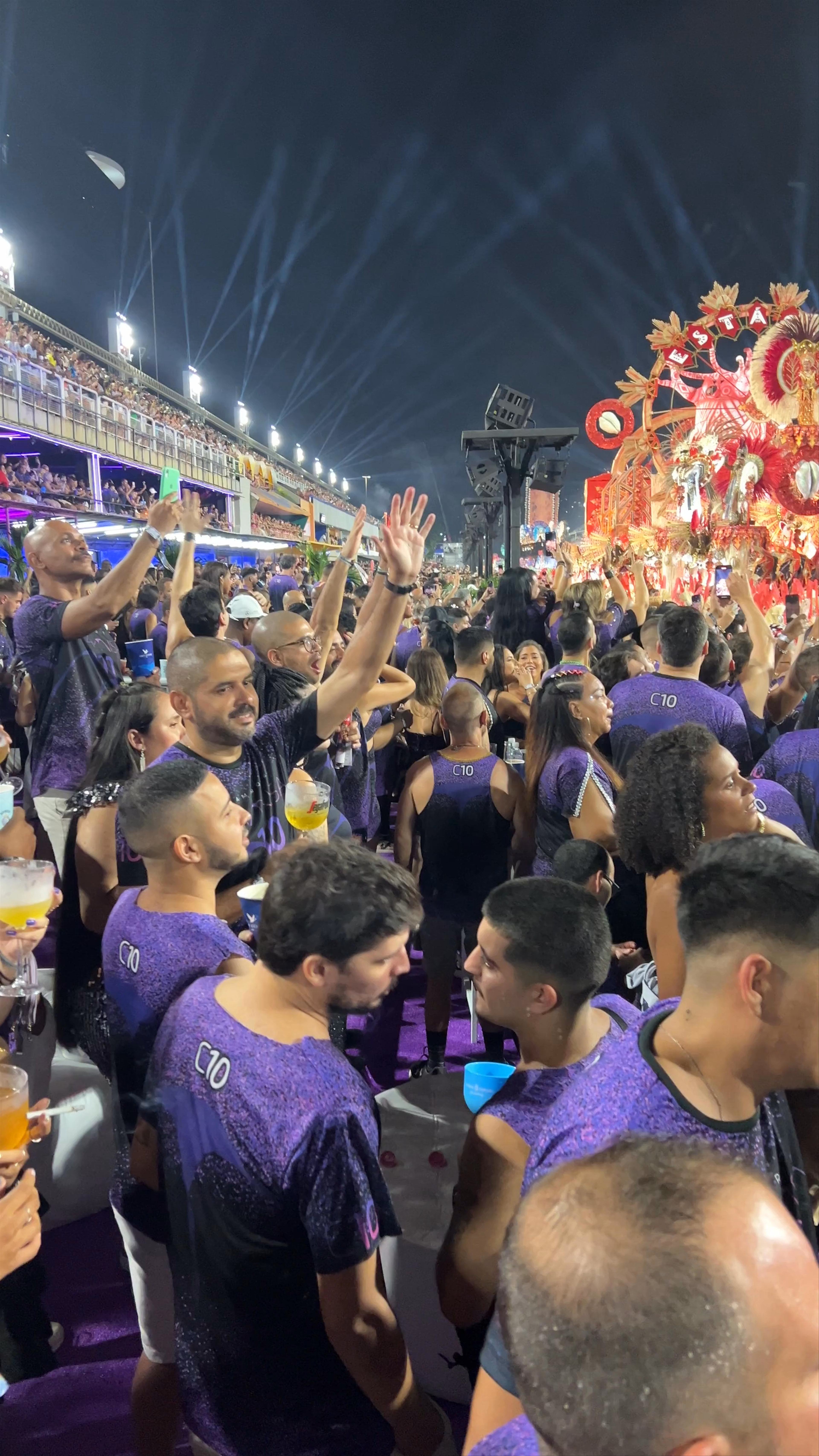 Carnaval Celebration at Camarote Camisa 10 – Rio de Janeiro