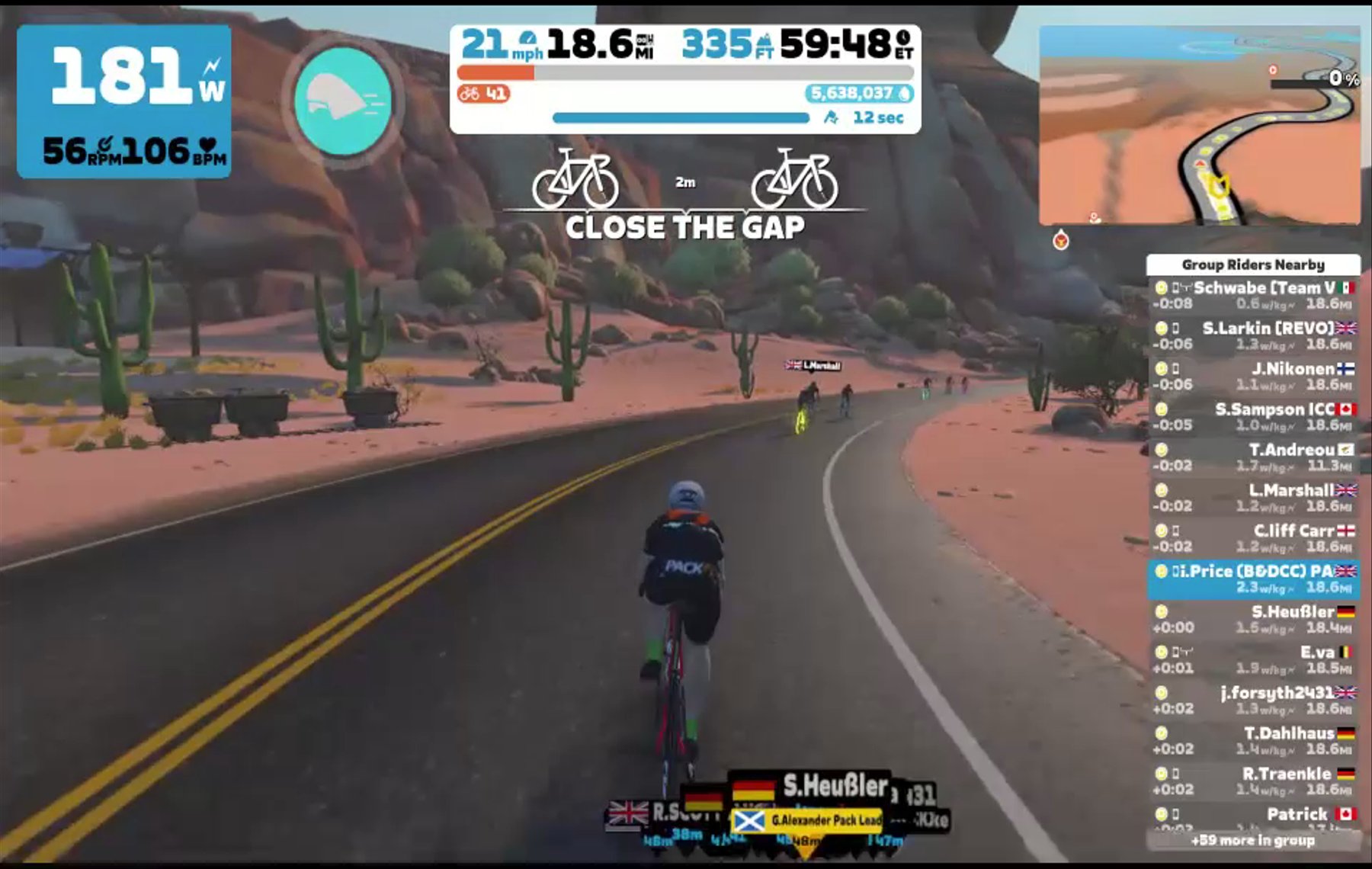 Zwift - Group Ride: PACK 1.5 Supportive (D) on Watopia's Waistband in Watopia