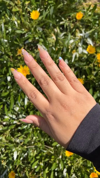 Diamond Lash Beauty Lounge - Floral spring nails - Permanent Makeup Near Me - Temecula, California