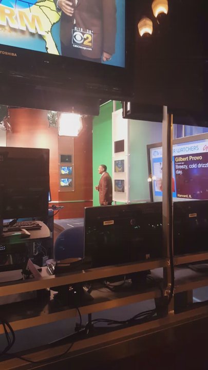 CBS News Chicago - He waved hello at me and mouthed "no rain!" Lol - Television Stations Near Me - Chicago, Illinois
