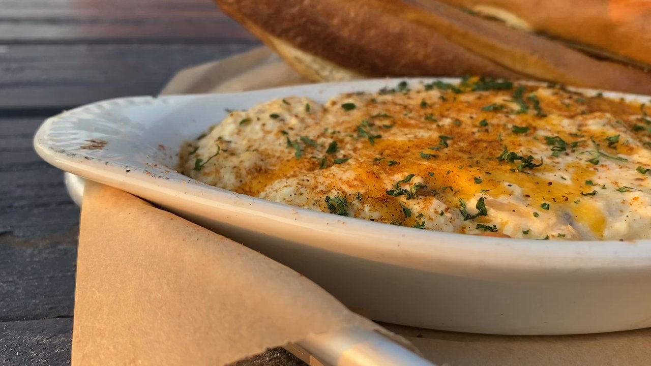 Skippers Pier - Crab Dip and Pretzel Bread - Seafood Near Me - Deale, Maryland