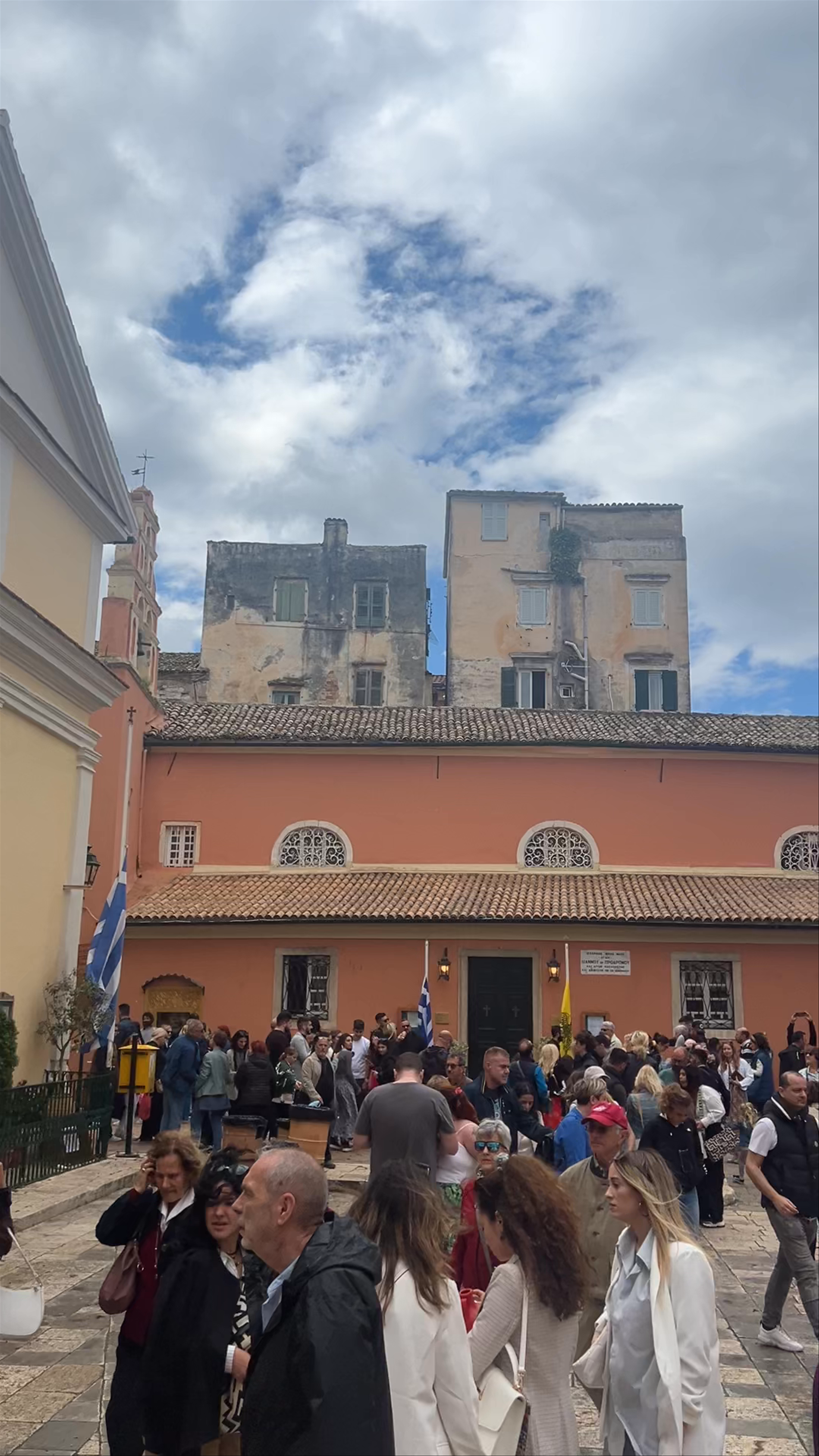 Spring Day at Agios Spyridon Square, Corfu Town