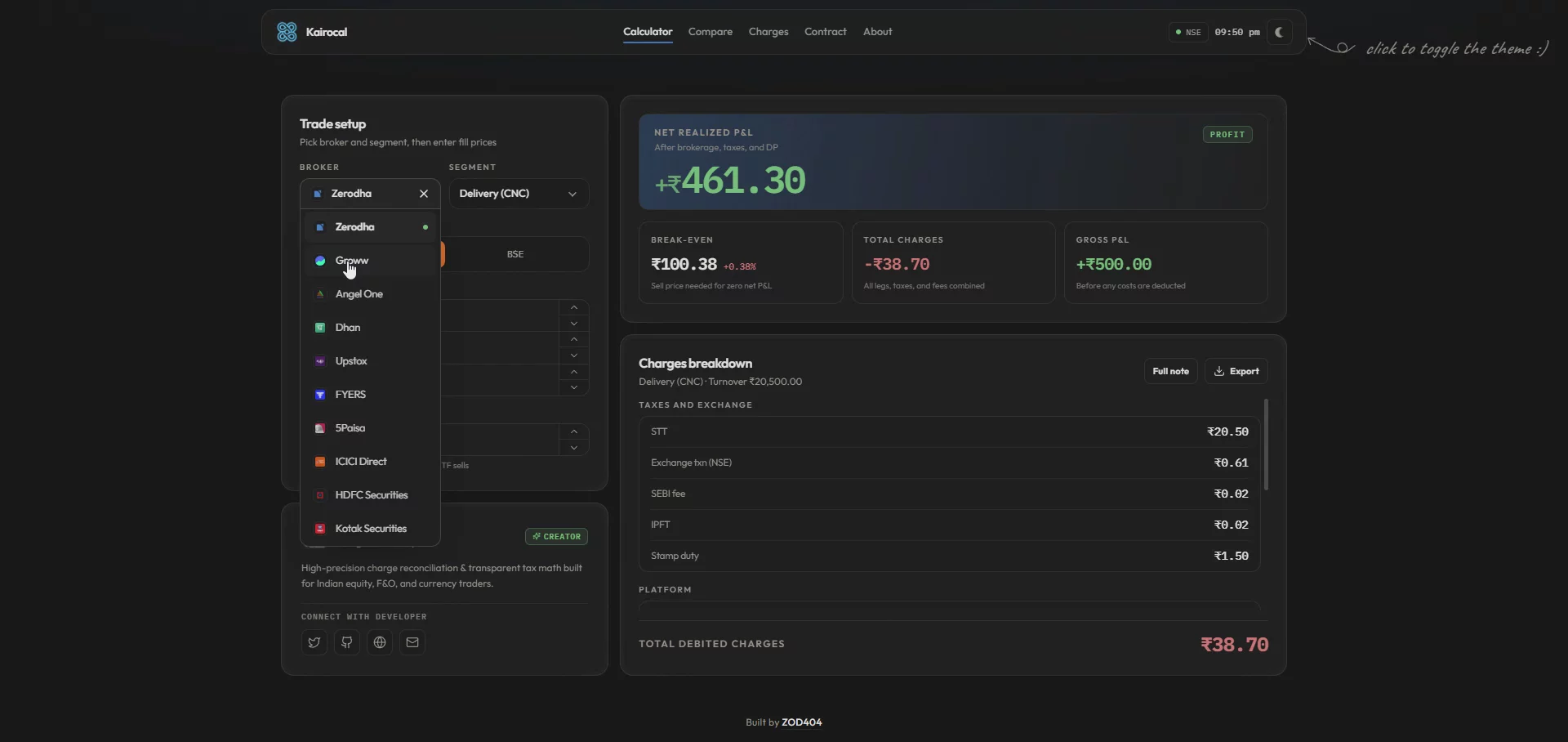 Kairocal - The Brokerage Calculator image 1