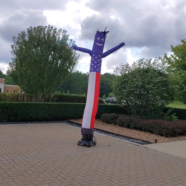 Macomb Township Ofc - Look for this Patriotic Guy Waving Out Front of Macomb Township Building, Next To Absentee Ballot Drop Off Box. 7/25/2024 - Community Centers Near Me - Macomb, Michigan