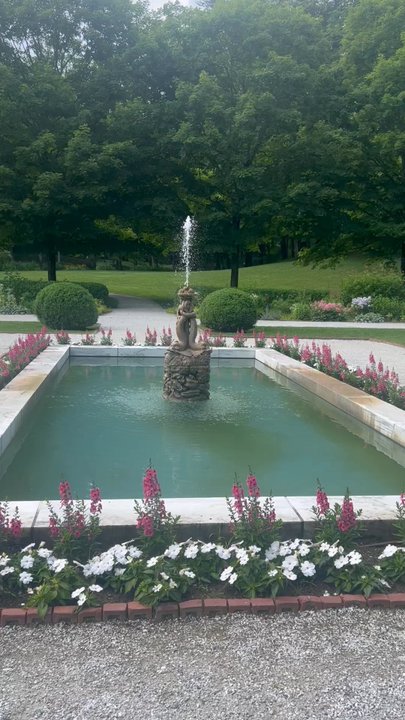 The Mount - Water fountain- a beautiful spot to relax - Cultural Center Near Me - Lenox, Massachusetts