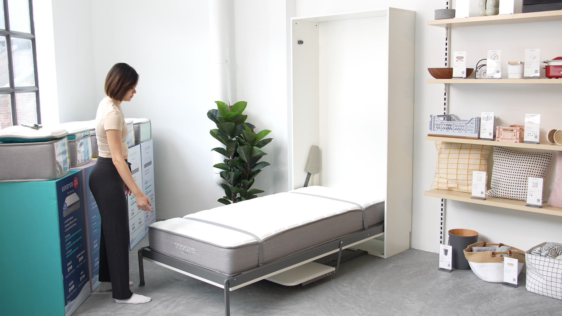 Llyod Single Vertical Wall Bed - White