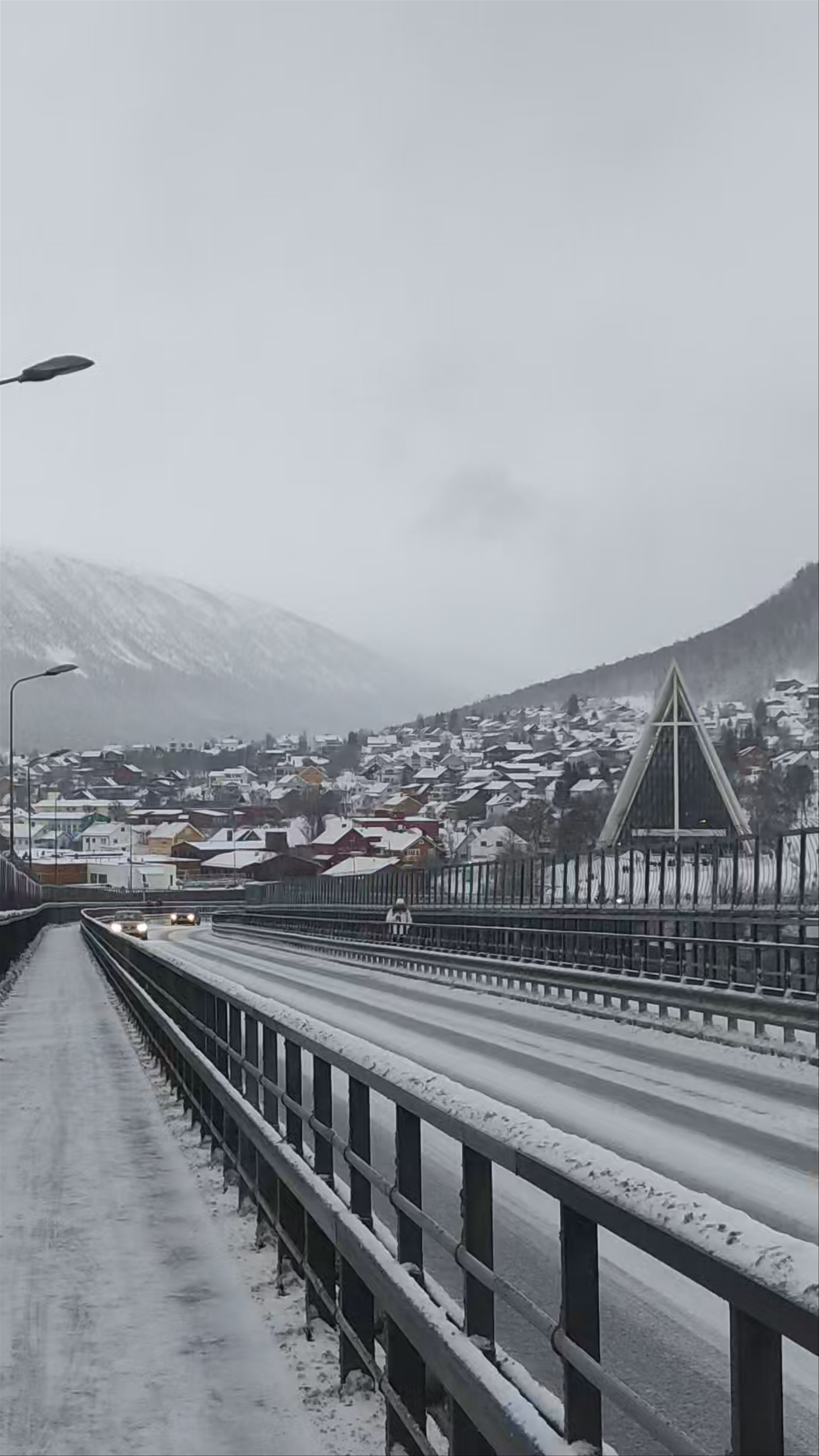 Winter Serenity & Cityscape from Tromsø Bridge, Norway