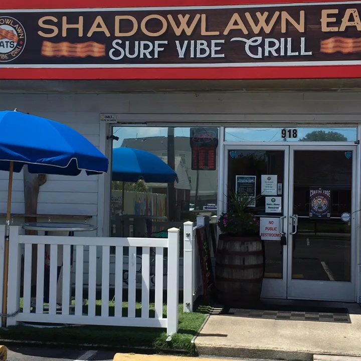 Shadowlawn Eats - Entrance. Beach vibe - New American Near Me - Virginia Beach, Virginia
