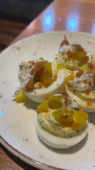 Whiskey Cake - deviled eggs - New American Near Me - Irving, Texas