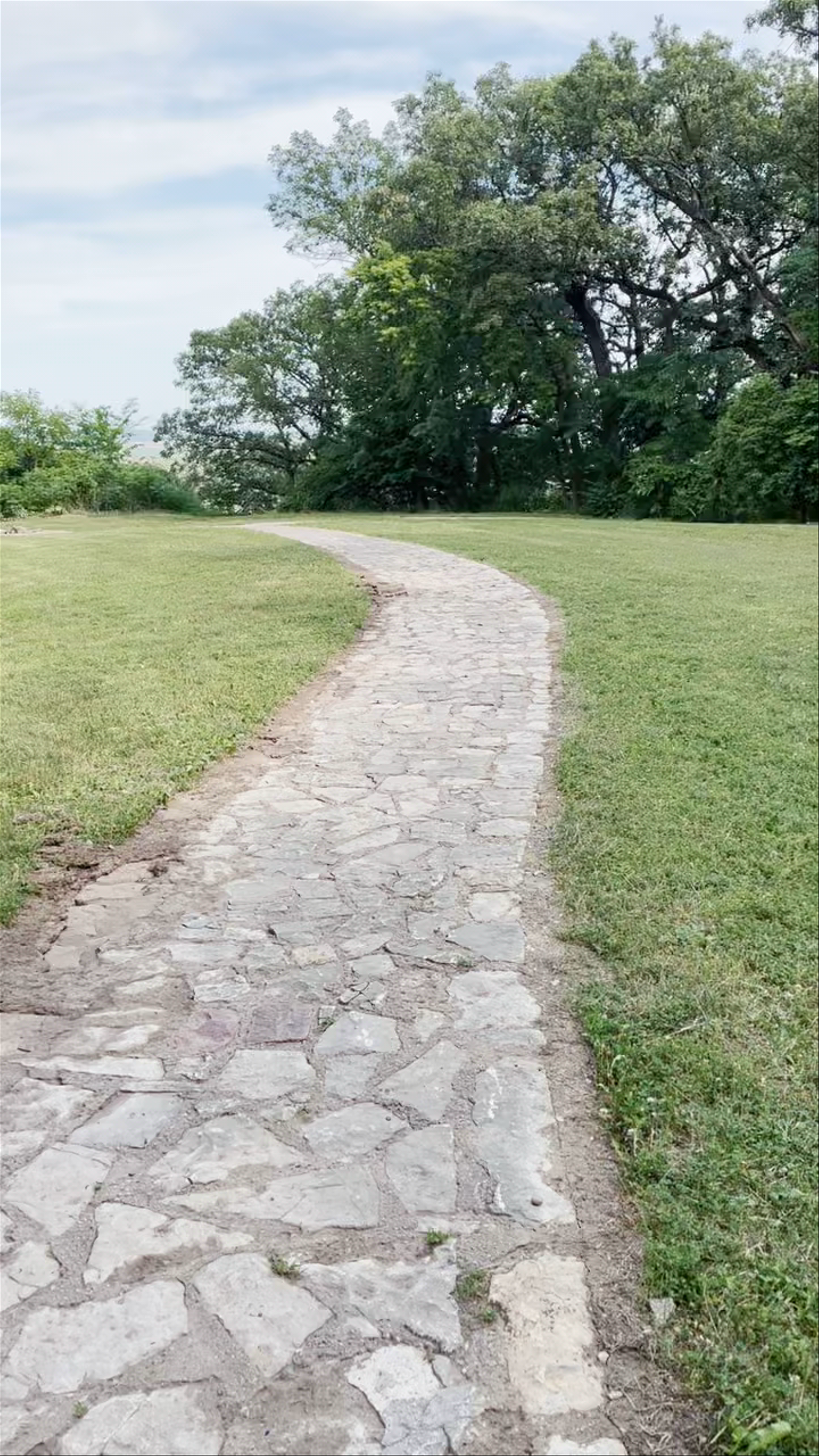 Serene Stone Path Walk at Hummel Park Nature Center, Omaha