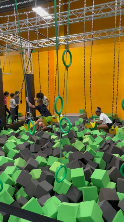 Rockin' Jump Wayne - This area looks fun - Trampoline Parks Near Me - Wayne, New Jersey