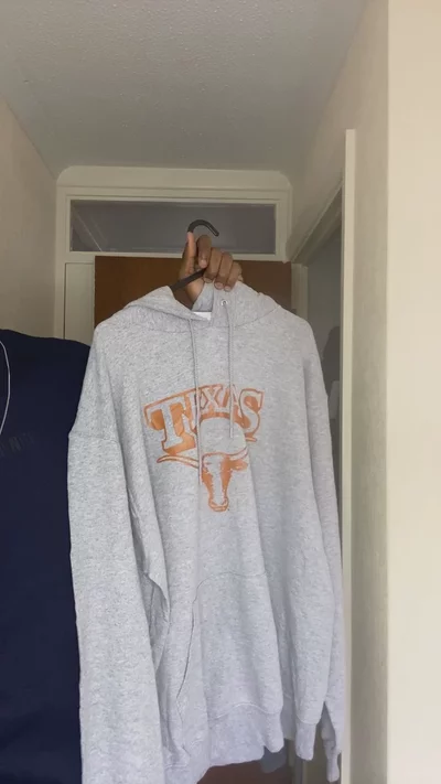 Champion Texas Longhorns Hoodie - Heather Grey (L) image 1
