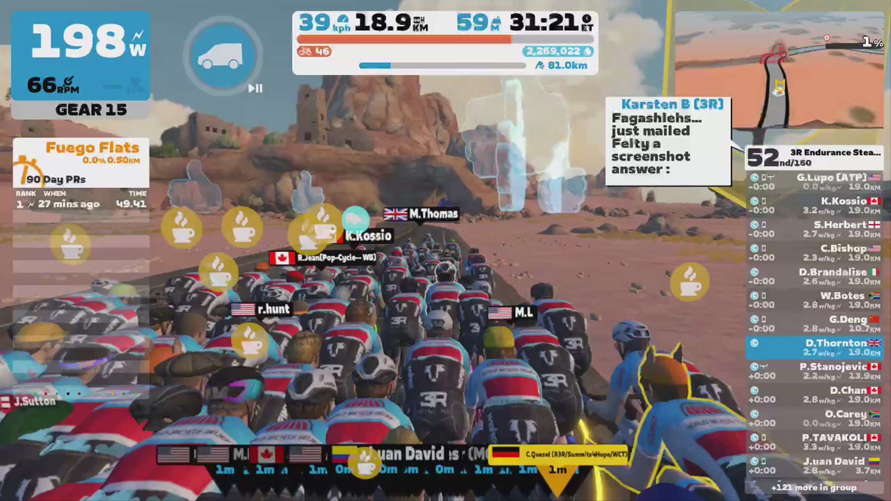 Zwift - Group Ride: 3R Endurance Steady Ride (C) on Tick Tock in Watopia