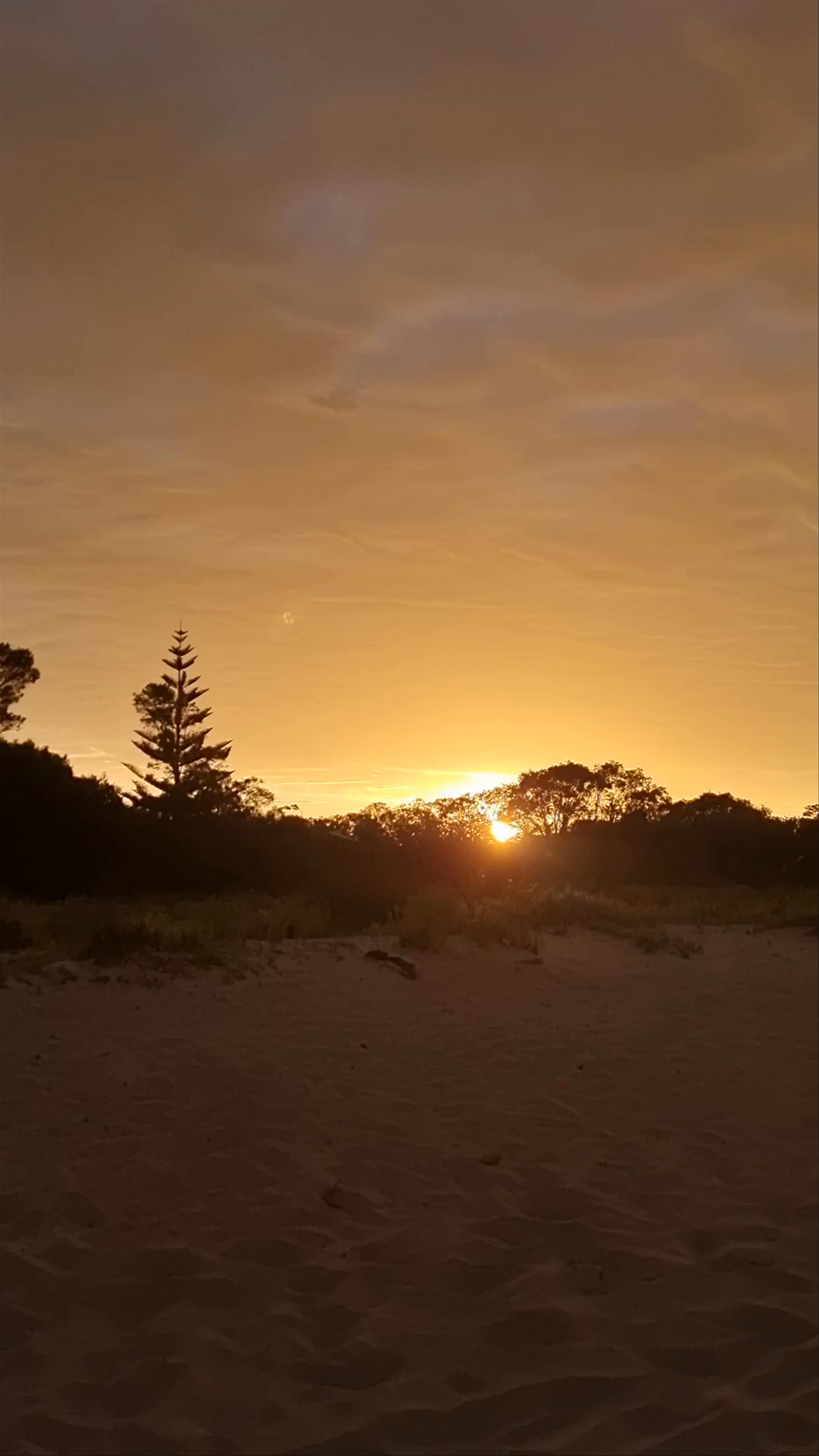 Golden Sunset and Rainbow at Dunsborough Beach, Western Australia