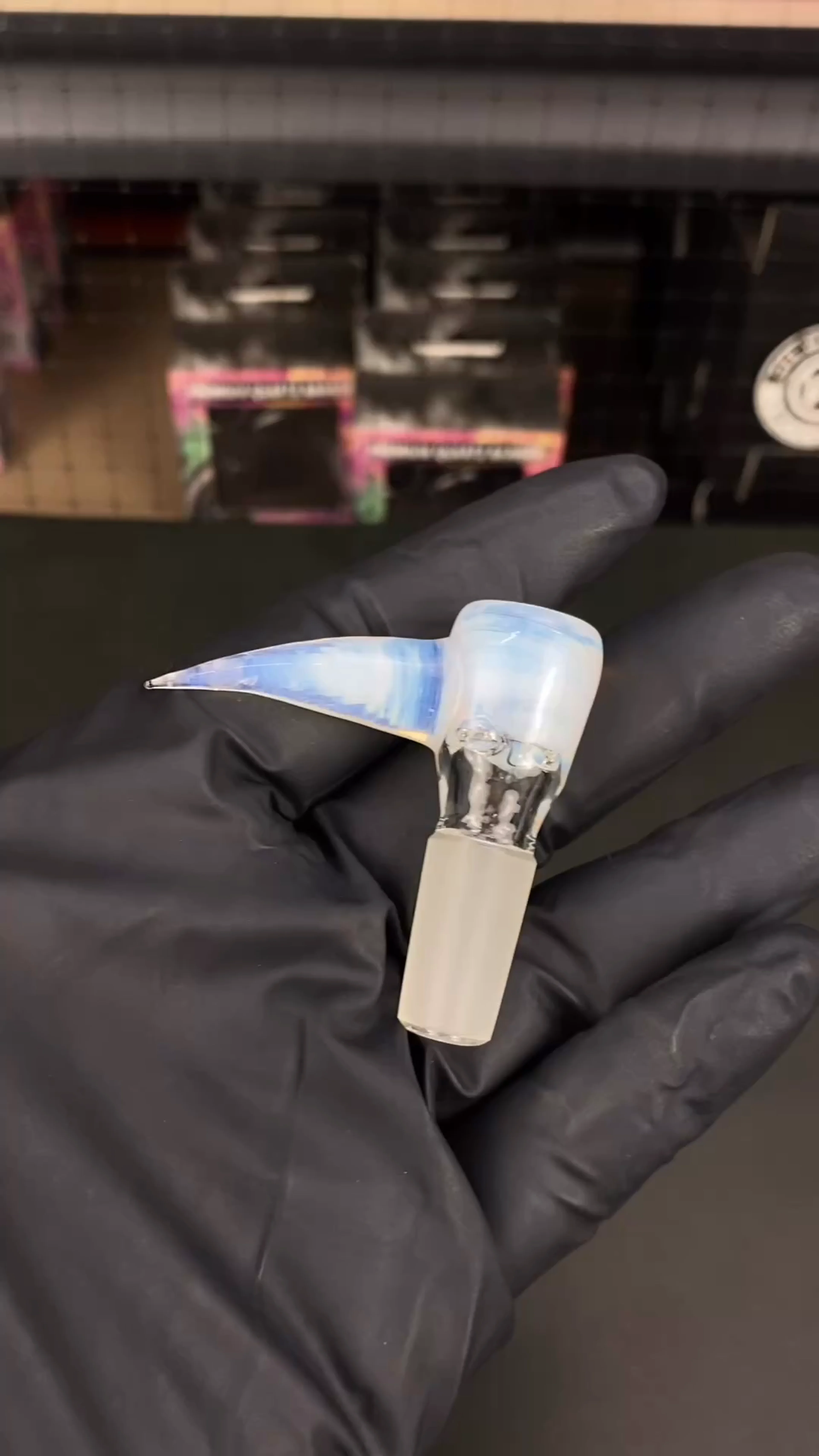Preview pic of 14mm 4-Hole Glass Bowl Slide by Magizle