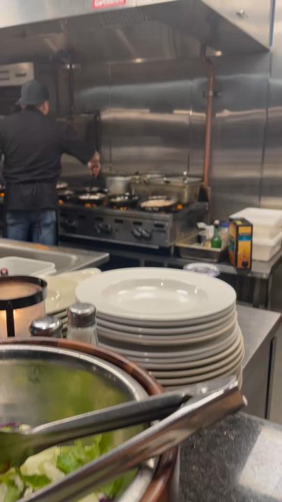 Pelican's West - Oyster bar view of the chef's Kitchen, awesome team! - Seafood Near Me - Albuquerque, New Mexico