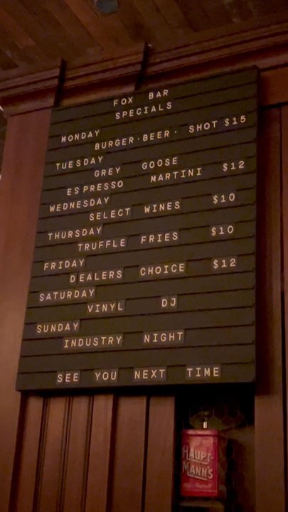 Fox Bar - Bars Near Me - Chicago, Illinois
