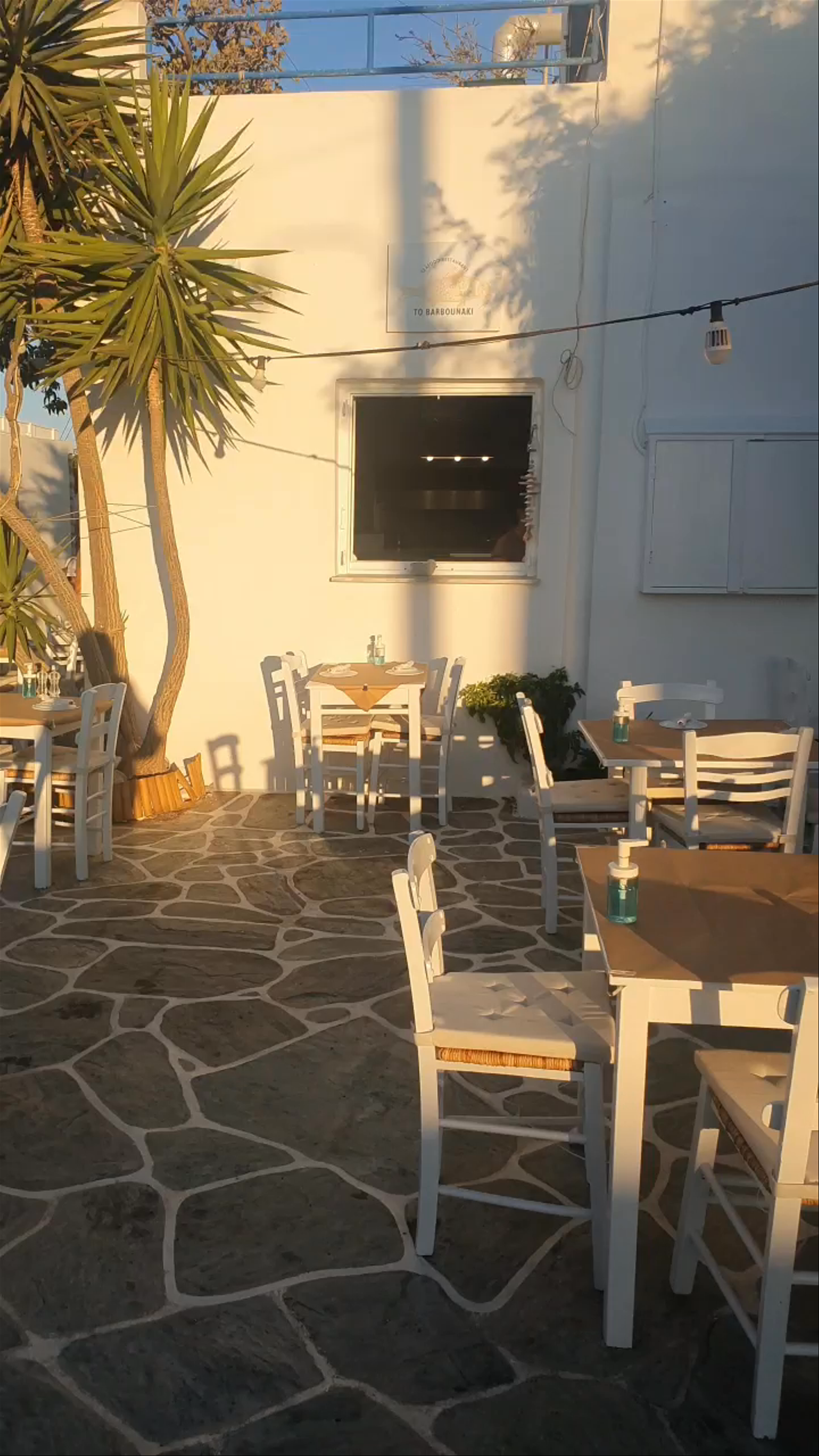 Charming Outdoor Dining in Folegandros, Greece