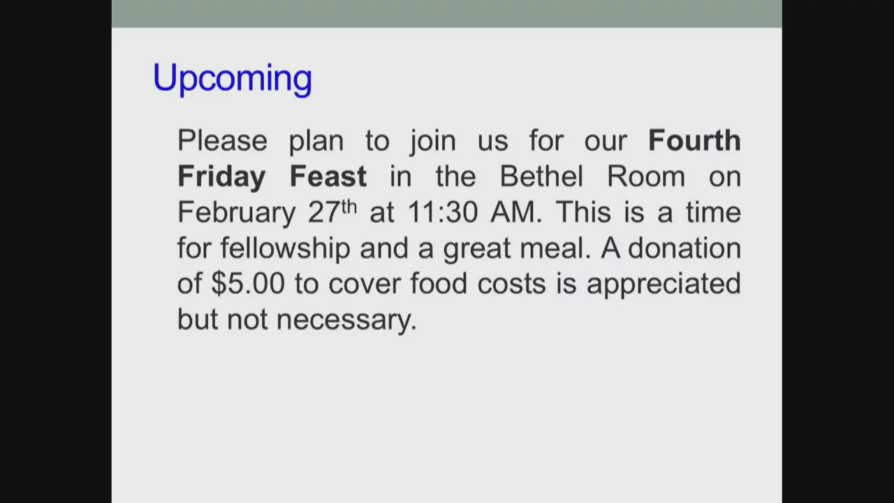 Bethel Service, February 08, 2026