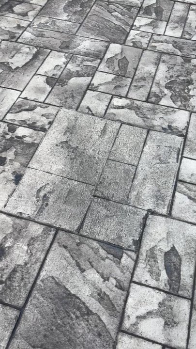 Oasis Pools - He missed several stamps and tried to chisel out the design - Pool Cleaners Near Me