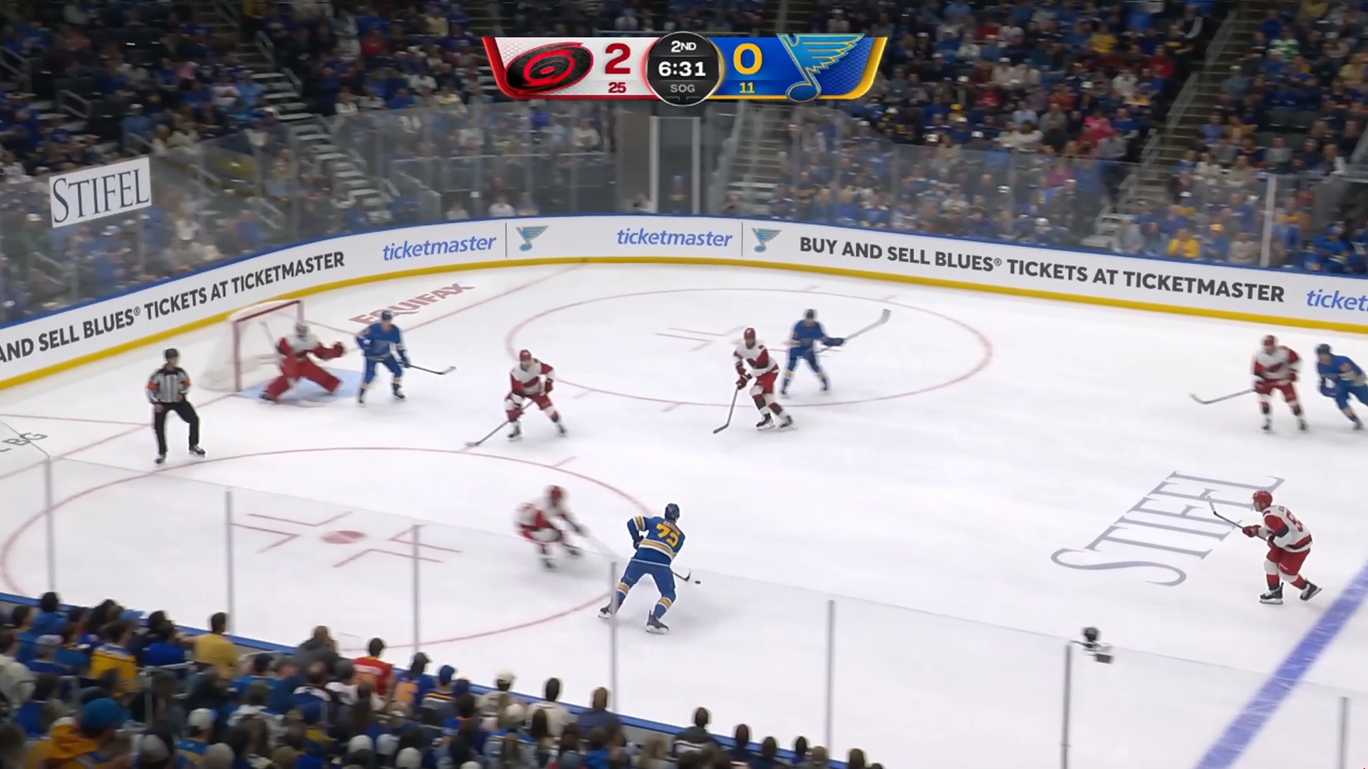 Hurricanes Strike Twice in 20 Seconds, Blank Blues to Close Road Trip · Oct. 24, 2026