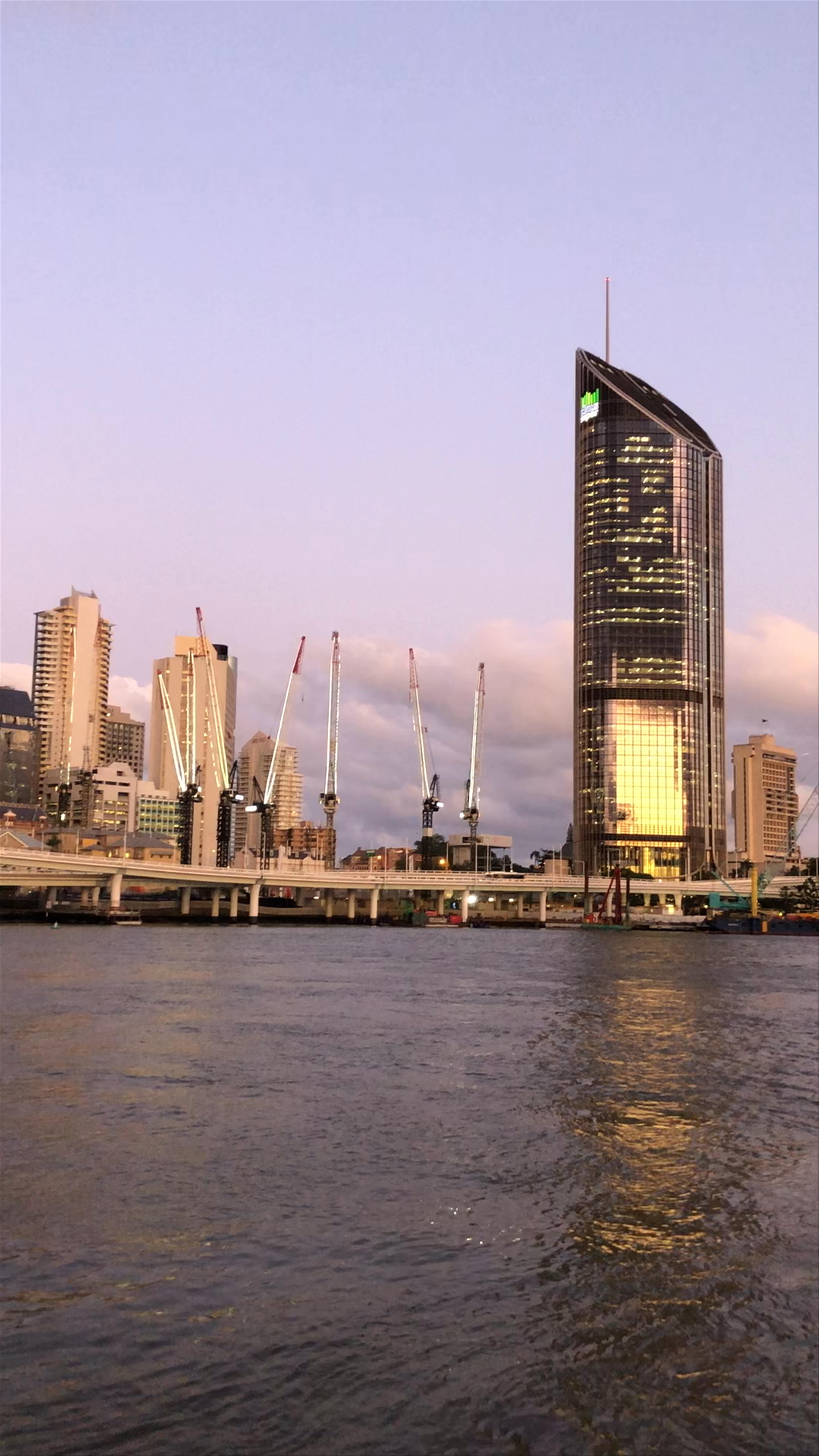 South Bank Parklands at Sunset: Urban Calm by Brisbane River