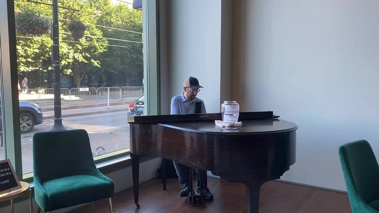 42N at The Flats - Live piano, and a full house - Brewpubs Near Me - Buffalo, New York